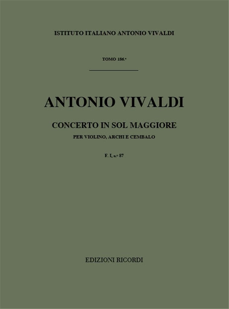 Concerto in sol Maggiore (G Major)